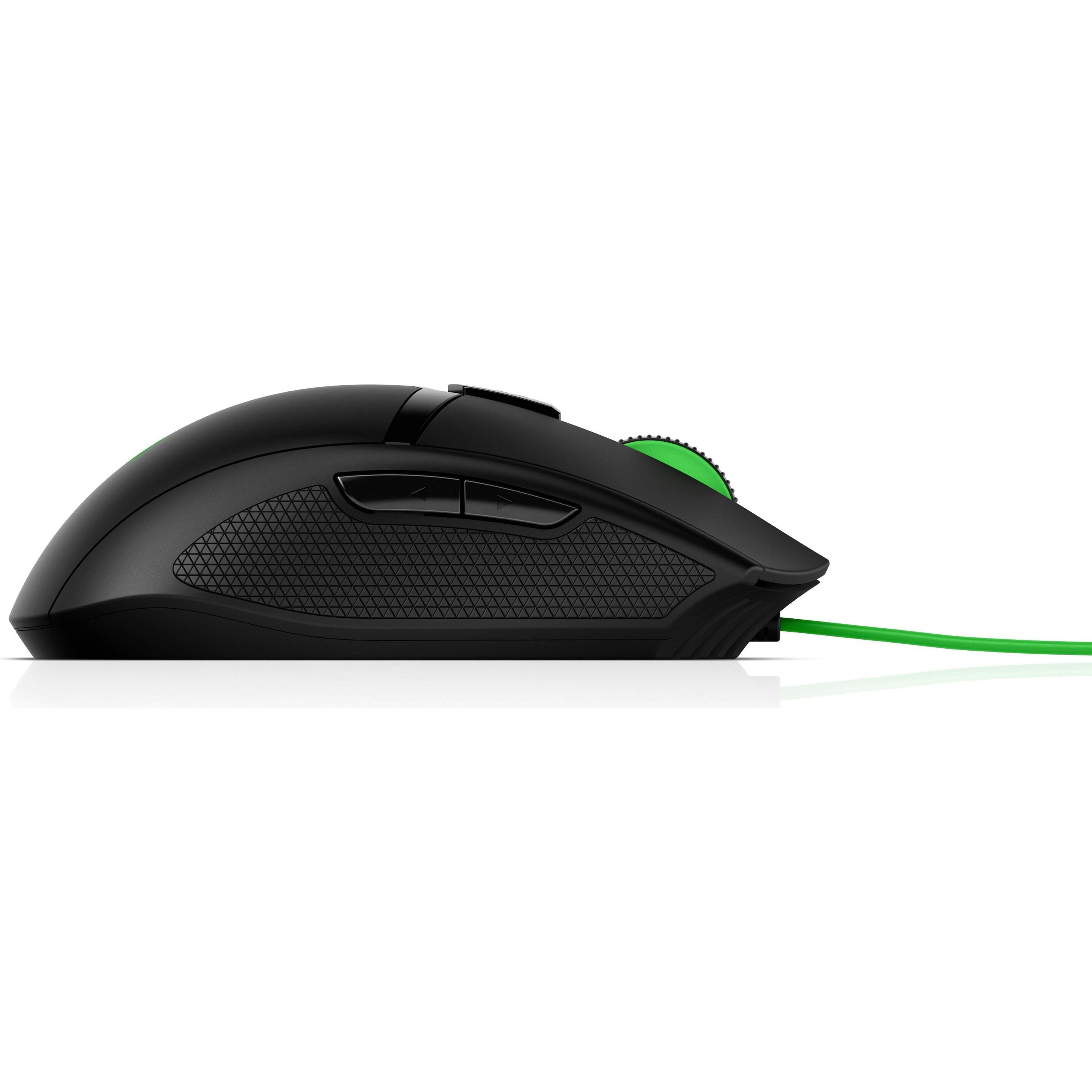 Thumbnail - HP Pavilion 300 (Kabelgebunden), Maus, Schwarz, Grün