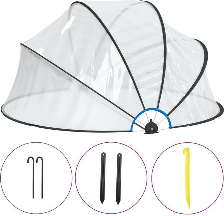 Produktbild vidaXL Pool Kuppel (315 x 315 cm)