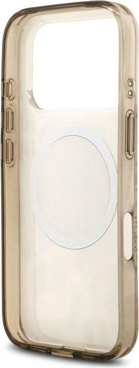 Productafbeelding Guess - IML Flower & Tonal Circle MagSafe (GUHMP17XHFWBDCEW) - iPhone 17 Pro Max - Brown (Apple iPhone 17 Pro Max)