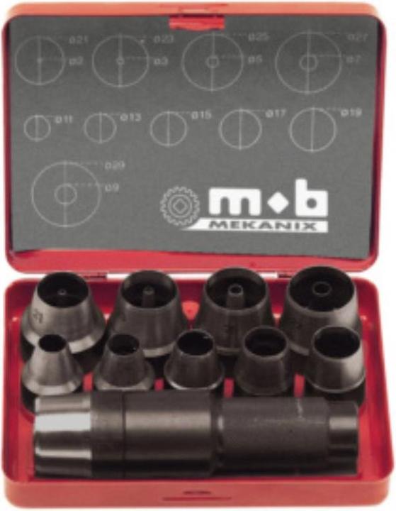 Actual product image Peddinghaus Punch set 3- 30 mm. with holder