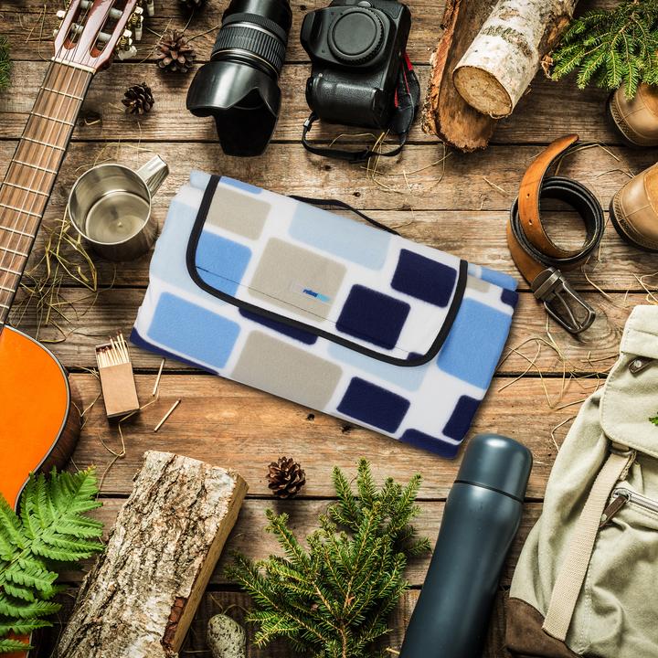 Actual product image Relaxdays Patterened Picnic Blanket