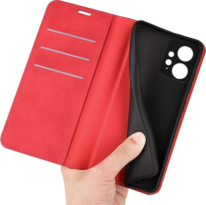 Image du produit Cover-Discount Xiaomi Redmi Note 12 4G - Stand Flip Case Housse rouge (Xiaomi Redmi Note 12)