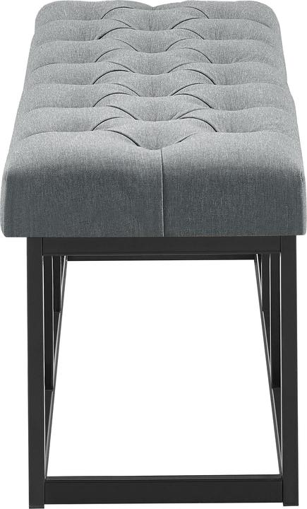 Actual product image Swisshandel24 Bench Amun fabric B100, dark grey (100 cm)