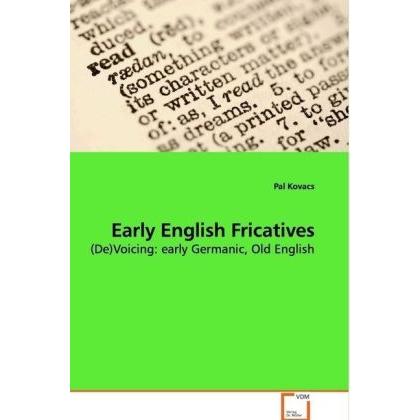 Early English Fricatives, Fachbücher