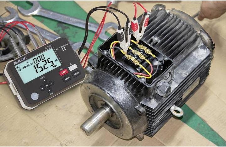 Actual product image Voltcraft R-1000 Mikroohmmeter