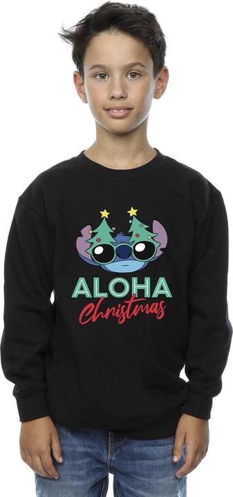 Actual product image Disney Boys Lilo And Stitch Christmas Tree Shades Sweatshirt (104)