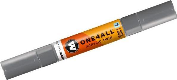 Actual product image Molotow Marqueur pour Maquettes - One4All Twin - Acrylique Gris-Bleu Sombre - 1,5/4mm - -238 - 15 cm (grey blue dark, 4 mm, 1 x)