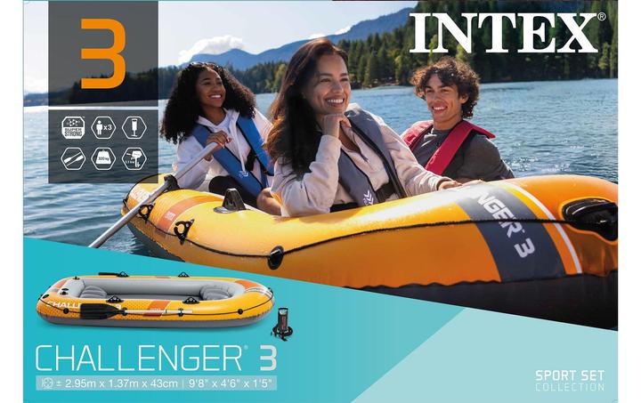 Immagine prodotto Intex CHALLENGER 3 BOAT SET 66313NP (295 cm, 3 Persone)