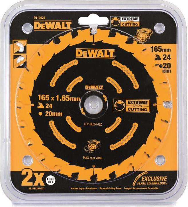 Produktbild DeWalt AkkuKSB 165x20 24 WZ 18° für DCS391 DT10624