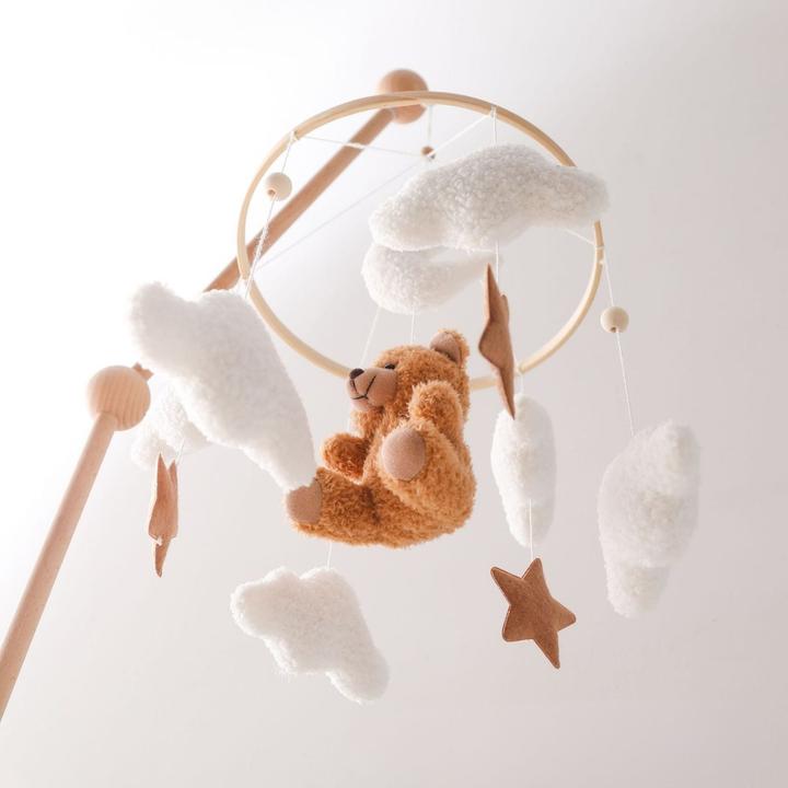 Actual product image Hermex Babymobile Teddybär Hängemobile Mobile Babyspielzeug Schlafmobile