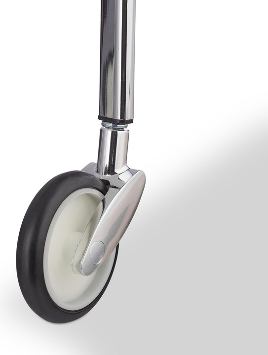 Actual product image Relaxdays Frosted Glass Side Trolley
