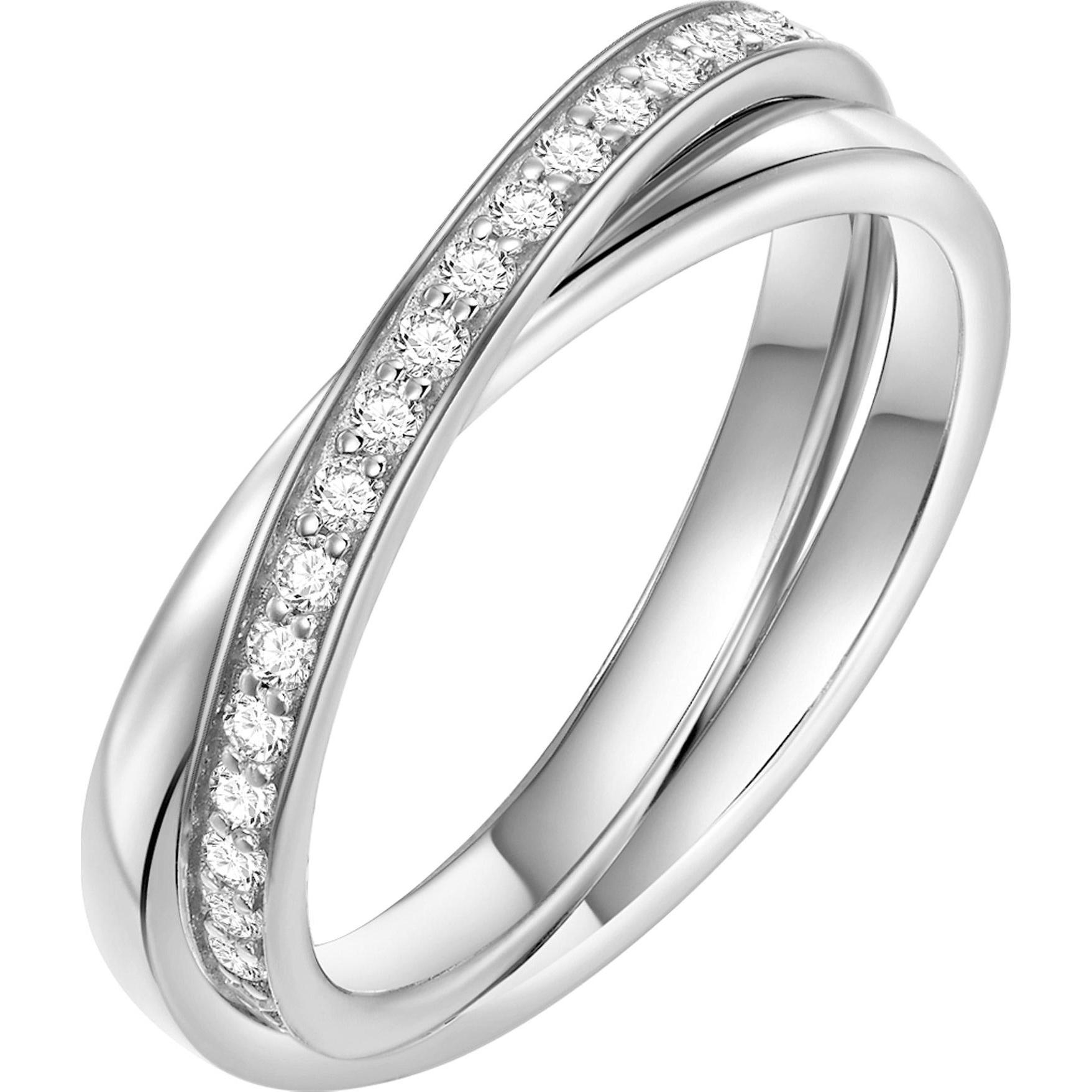 Glanzstücke München, Ring, Damen Sterling Silber Zirkonia silber - 8200, (52, 925 Silber)