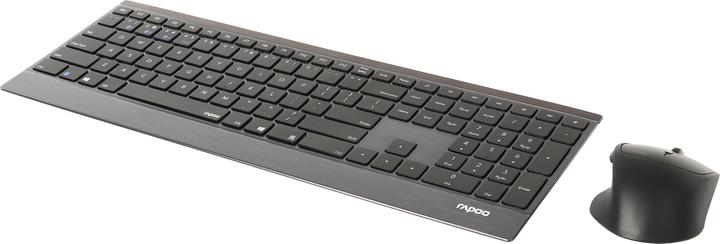 Produktbild Rapoo 9500M - Toetsenbord + Muis-set - Draadloos - QWERTY- Zwart (US, Kabellos)
