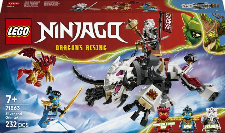 LEGO Zilvar auf seinem Drachentier Grimtak (71863, LEGO Ninjago)