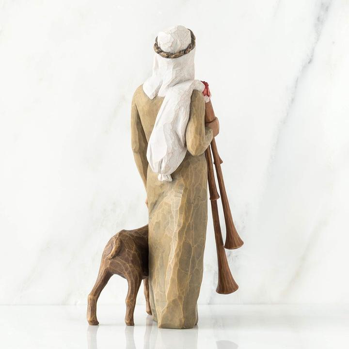 Actual product image Willow Tree Shepherd with bagpipe