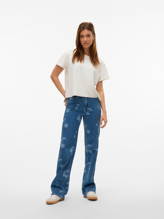 Produktbild Vero Moda VMTESSA Hohe Taille Weiter Beinschnitt Jeans Weit geschnitten (W28/L32)