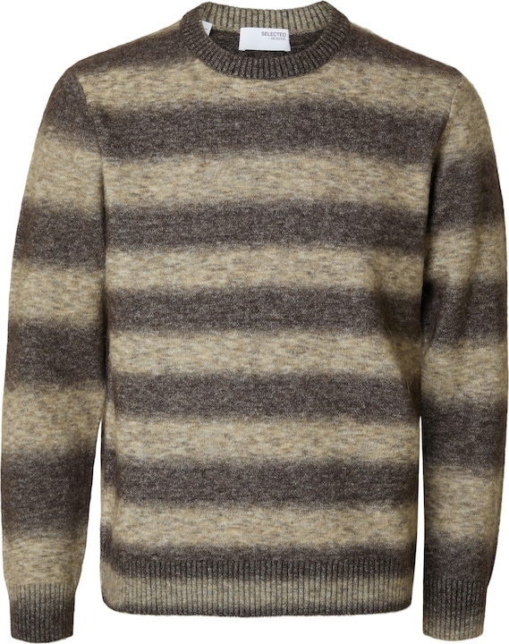 Produktbild Selected Homme Gestreifter Ombré Pullover mit Rundhalsausschnitt (XL)