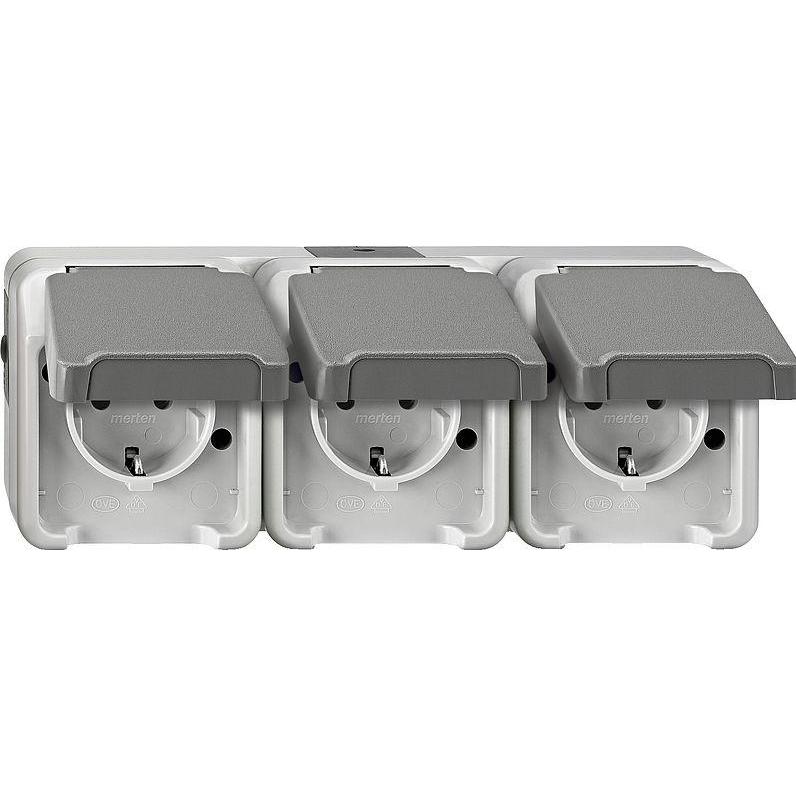 Merten, Steckdose, SCHUKO-Dreifach-Steckdose