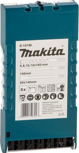 Actual product image Makita SDS+drill bit set 6 pcs. (140 mm)