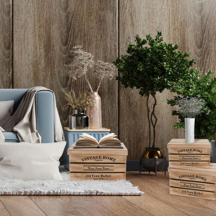 Image du produit Natura Punto Set de 3 caisses (42 x 32 x 23.5 cm)