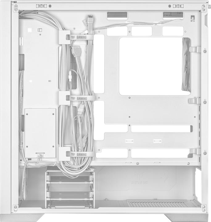 Actual product image ASUS TUF Gaming GT302 TG ARGB White (ATX, mATX, Mini-ITX)