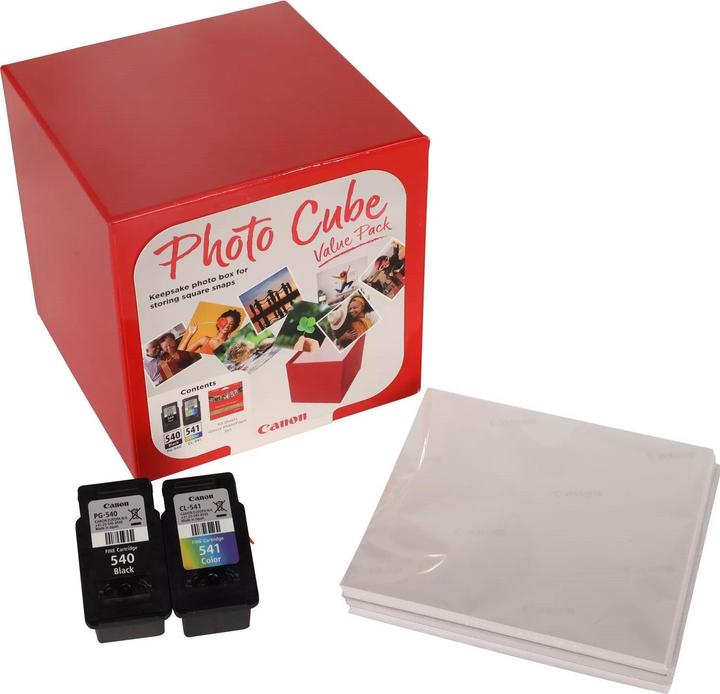 Actual product image Canon PG-540 / CL-541 Photo Cube Value Pack PP-201 13x13 cm 40 sheets (M, C, Y, FC)