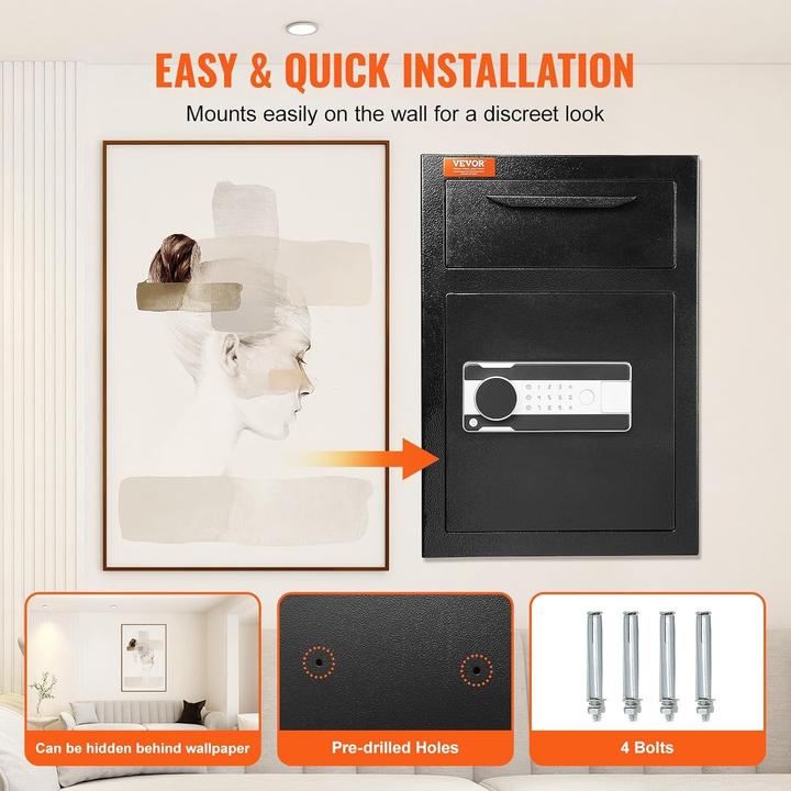 Actual product image Vevor Depository Safe with Drop Slot and Electronic Keypad