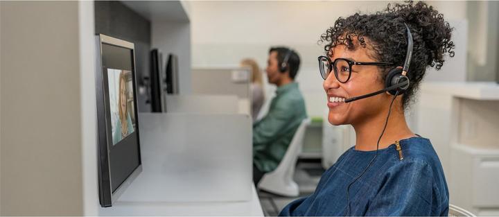 Produktbild Poly HP EncorePro 525 USB-C Stereo-Headset, Kabelgebunden, Anrufe/Musik, 55 g, Kopfhörer, Schwarz (Kabelgebunden, USB-A)