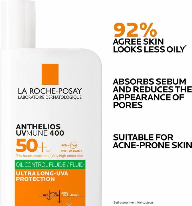 Actual product image La Roche Posay Anthelios UV Mune Oil Control Fluid (SPF 50+, 50 ml)