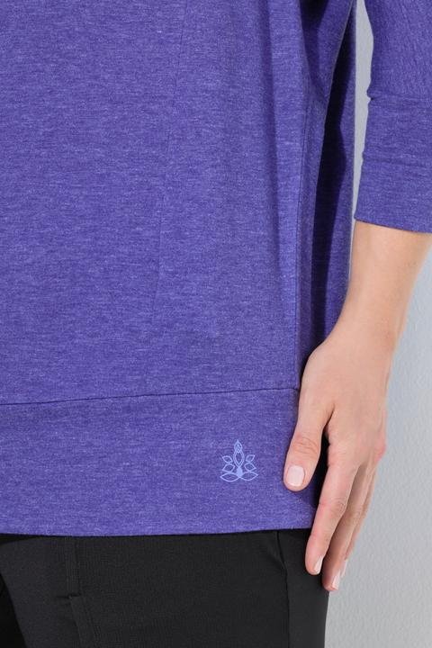 Immagine prodotto Ulla Popken Maglia funzionale dal taglio oversize con scollo a barca e maniche a 3/4 (42, 44)
