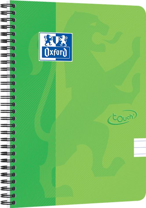 Image du produit Oxford Cahier à spirales Touch A5 ligné (A5, À rayures)