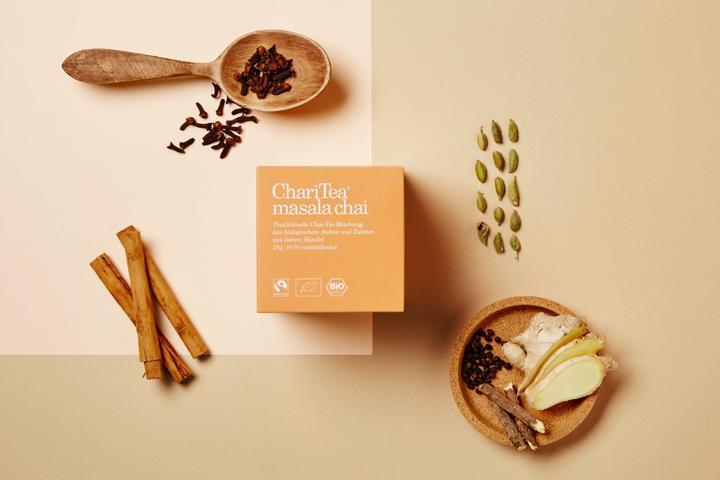 Produktbild ChariTea Masala Chai Bio - Tee - 20 Teebeutel (40 g)
