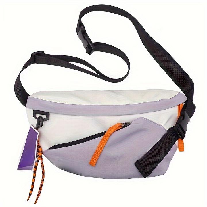 Image du produit Only-Bags.Store Sac de poitrine décontracté avec pendentif, sac à bandoulière de style urbain, sac à bandoulière