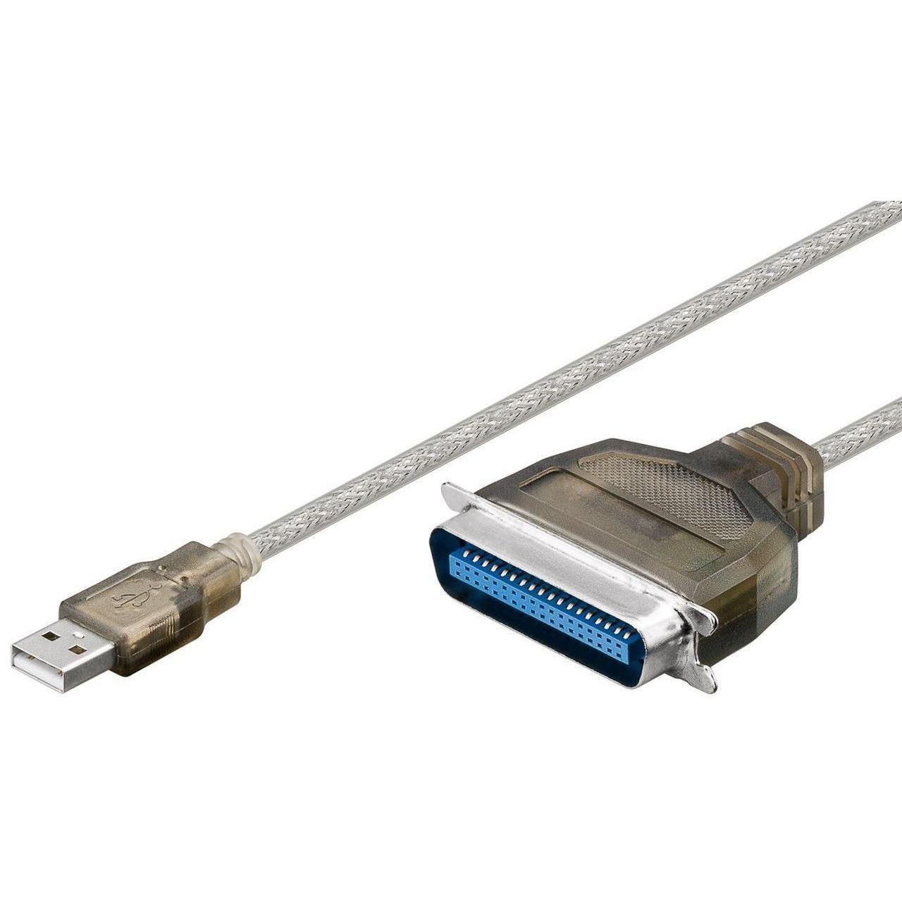 MicroConnect USB zu Parallel Port Connector (1.80 m, Parallel (Drucker)), Schnittstellenkabel