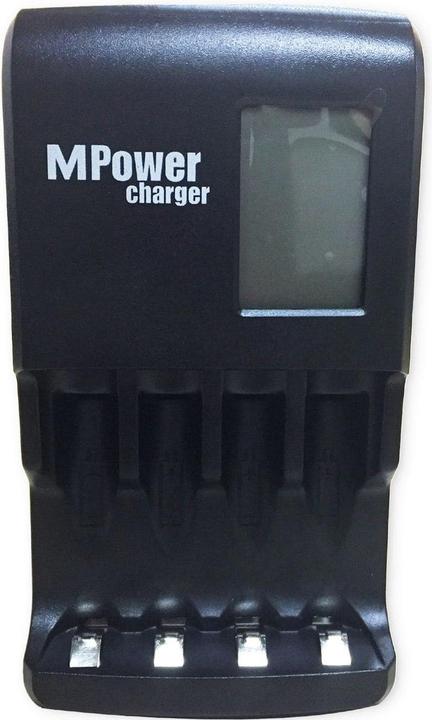 M-Power Charger mit LCD (NiMH) (AAA, Ladegerät ohne Akku)