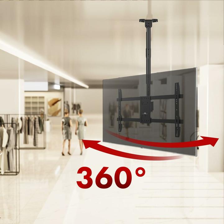 Produktbild Maclean Deckenhalterung für TV max. Belastung 60kg 43-86 max VESA 600x400 MC-112 B (Decke, 60 kg, 43" - 86")