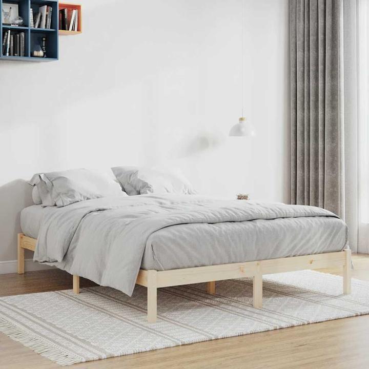 Image du produit VidaXL Bett ohne Matratze Kiefer (193 x 203 cm)