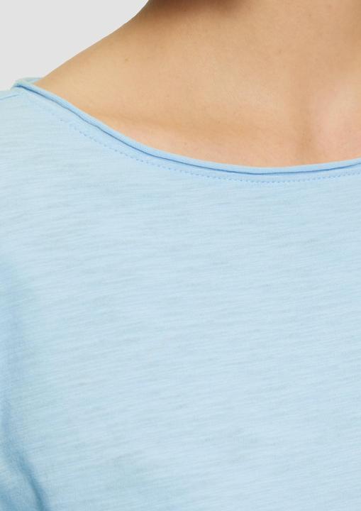 Produktbild S.Oliver T-Shirt Shirt mit Flammgarnstruktur und 3/4-Ärmeln (46)