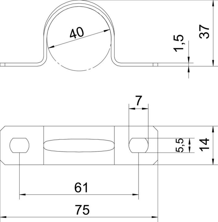 Actual product image OBO Bettermann Mounting clamp