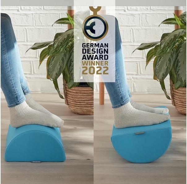 Image du produit Leitz Repose-pieds en bleu (26 x 14 x 40.5 cm)