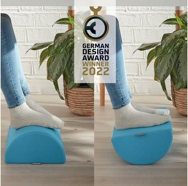 Image du produit Leitz Repose-pieds en bleu (26 x 14 x 40.5 cm)