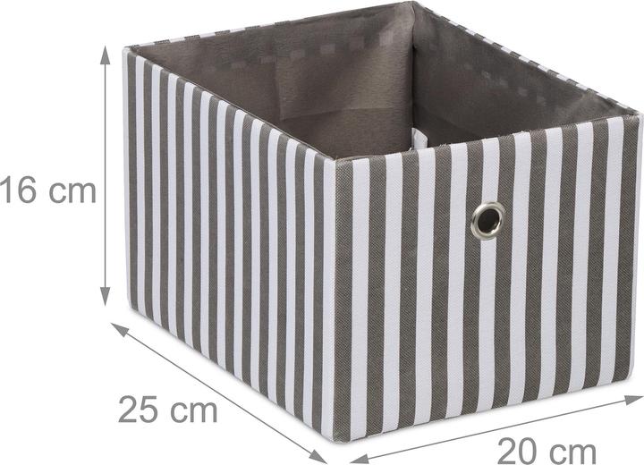 Actual product image Relaxdays 2x storage box (20 x 25 x 16 cm, 7 l)