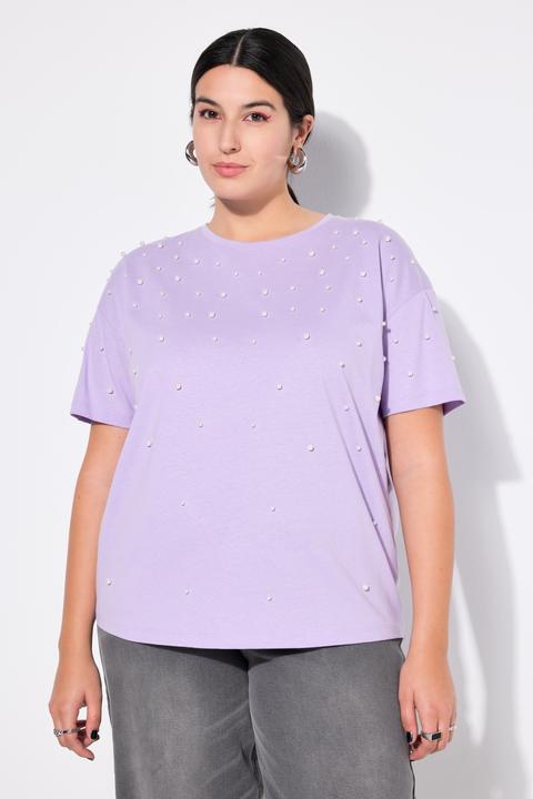 Produktbild Studio Untold T-Shirt, oversized, Zierperlen, Halbarm (56)