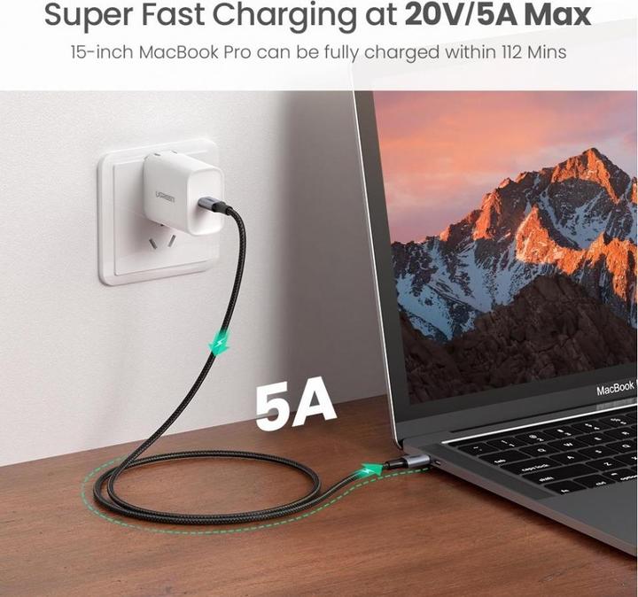 Image du produit Ugreen Câble de charge en nylon titane (2 m, USB 2.0)
