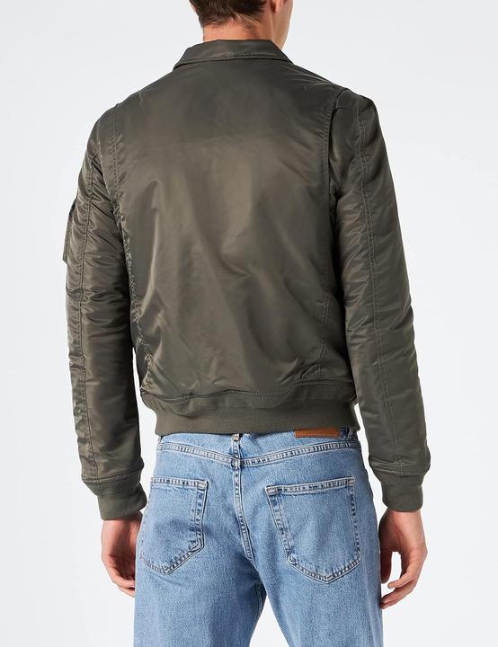 Actual product image Schott Nyc Unisex Bomber Jacket with Single Compartment and Two Straps (M)