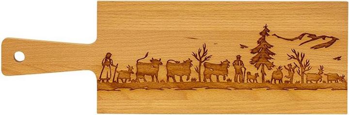 Produktbild Kadastar Holz-Servierbrett "Alpaufzug Familie" klein