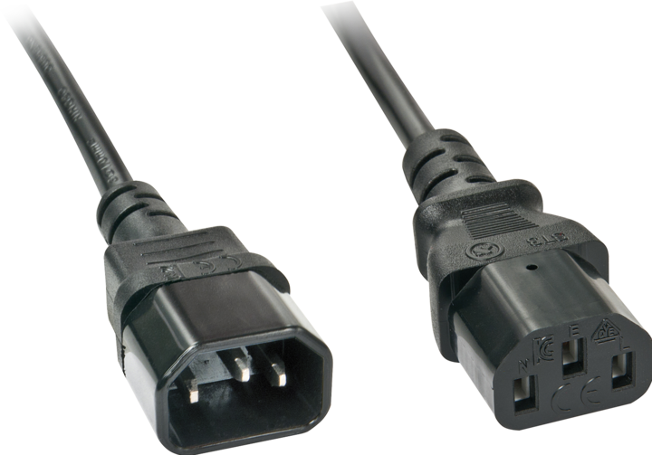 Image du produit Lindy Câble de rallonge IEC de 2m C14 à C13 (2 m, C14)