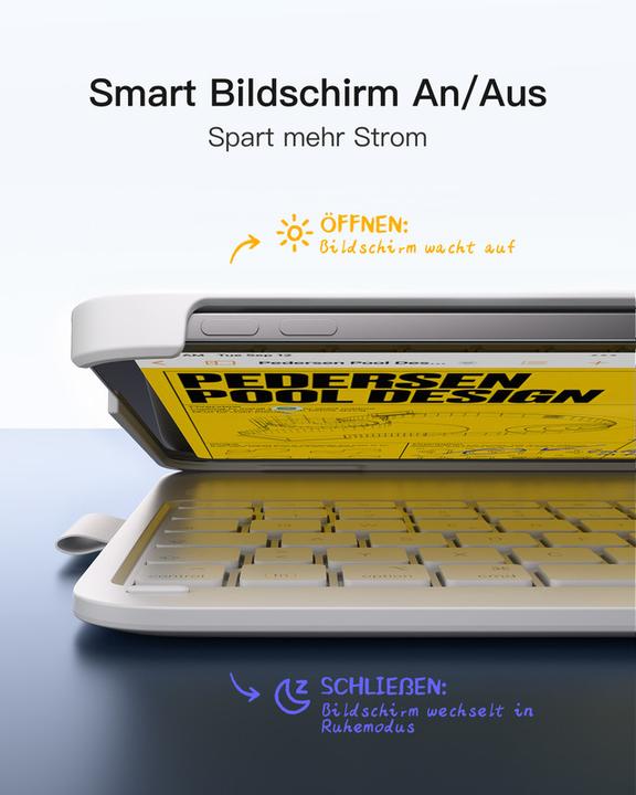 Actual product image Inateck Keyboard iPad 12,9"-13" QWERTZ white (DE)