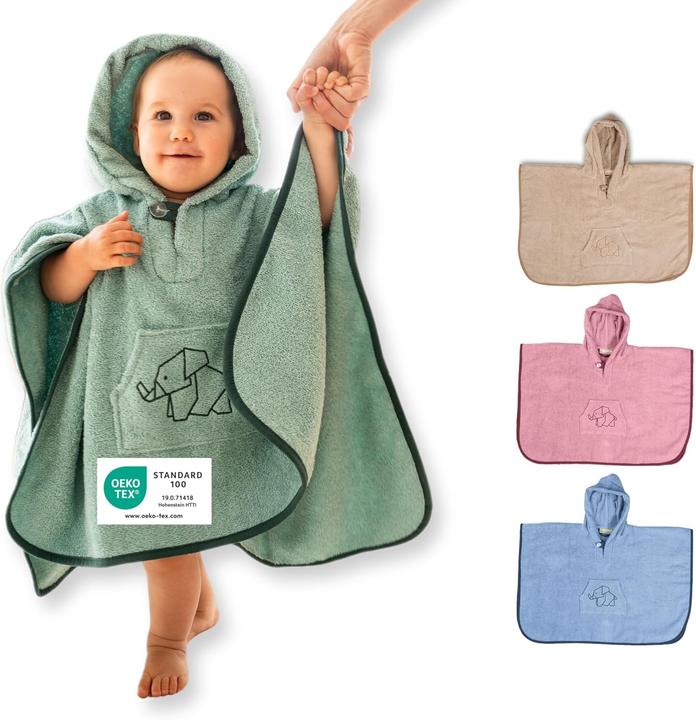 Ullenboom Badeponcho - Salbeigrün 45x70 cm