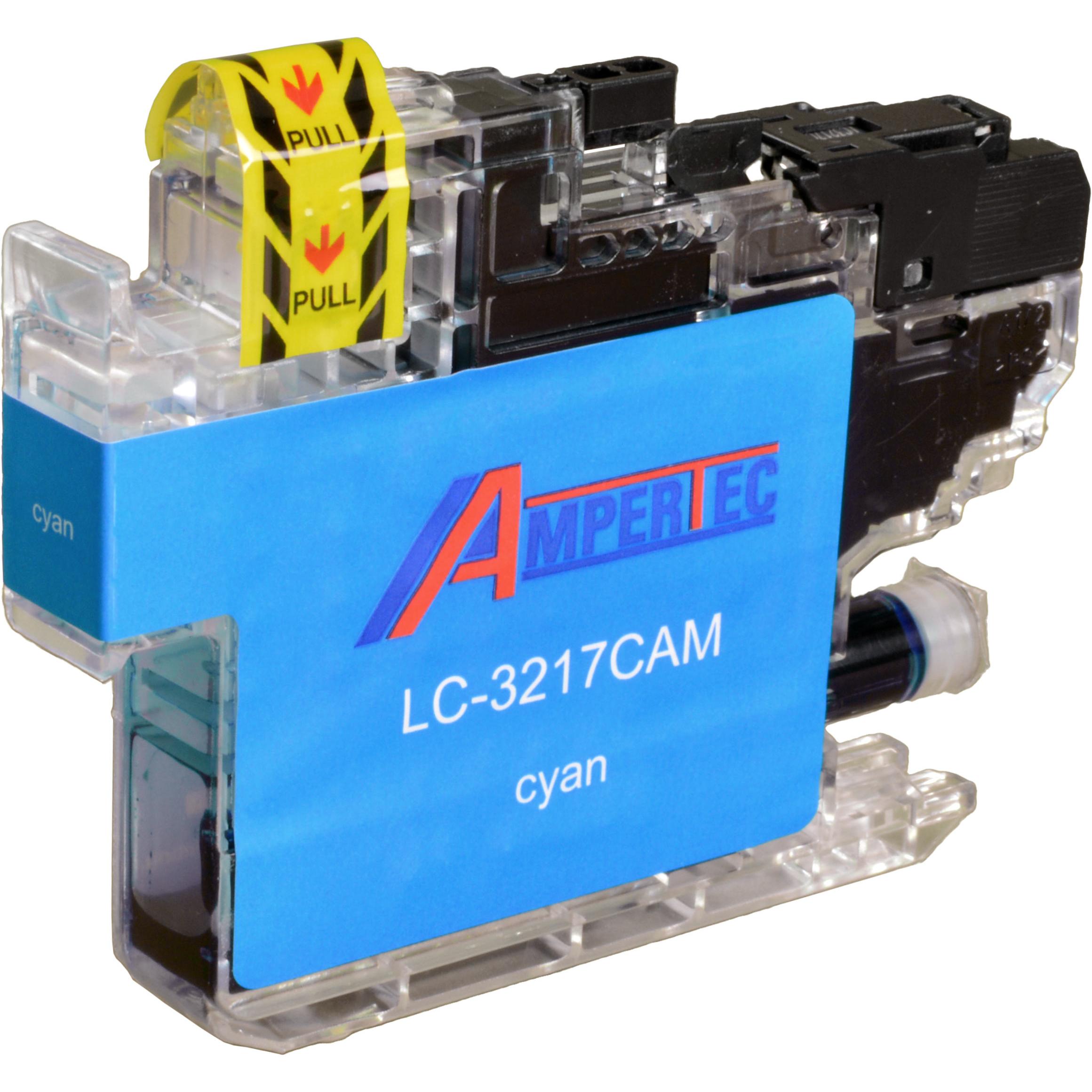 Ampertec, Druckerpatrone, Tinte kompatibel mit Brother LC-3217C cyan (C)